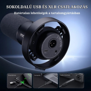 Maono PD300X USB/XLR Dynamic Streamer/Podcast Mikrofon - Fekete (PD300X black)