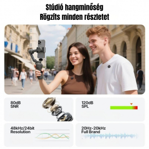Maono Wave T5 Csiptethető Vezet&eacute;k N&eacute;lk&uuml;li Zajszűrős Mikrofon Kit (WVT5 black)