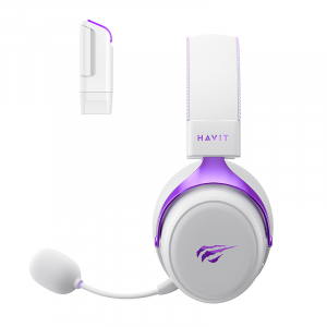 Havit H2015YG Quad-Mode Vezet&eacute;k N&eacute;lk&uuml;li Gamer Fejhallgat&oacute; (H2015YG white+purple)
