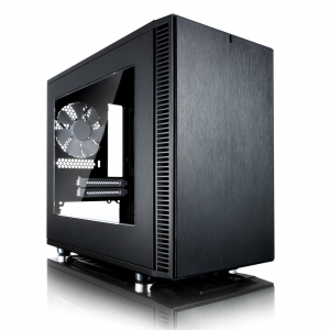 Fractal Design Define Nano S - Window táp nélküli ablakos ITX ház fekete (FD-CA-DEF-NANO-S-BK-W)