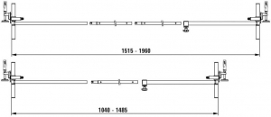 BESSEY Ajt&oacute;tok t&aacute;maszt&oacute;,   , feszt&aacute;v: 565 - 1010 mm (TU)