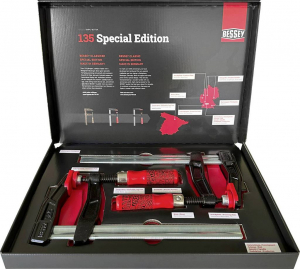 BESSEY Jubileumi szett 2x temper&ouml;ntv&eacute;ny bilincs    Szor&iacute;t&aacute;si sz&eacute;less&eacute;g (max.):250 mm Visszavon&aacute;s:120 mm (TGA25SET-135)