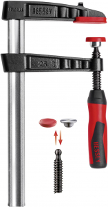 BESSEY Temper&ouml;ntv&eacute;ny csavaros gyorsszor&iacute;t&oacute;, TG-2K 400/80  , feszt&aacute;v: 400 mm, visszavon&aacute;s: 80 mm (TG40B8-2K)