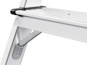 Hailo D60  Alum&iacute;nium Kettős &ouml;sszehajthat&oacute; fell&eacute;pő &Ouml;sszecsukhat&oacute; Munkamagass&aacute;g (max.): 235 cm Ez&uuml;st, Fekete 2.8 kg (4443-701)