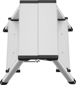 Hailo D60  Alum&iacute;nium Kettős &ouml;sszehajthat&oacute; fell&eacute;pő &Ouml;sszecsukhat&oacute; Munkamagass&aacute;g (max.): 240 cm Ez&uuml;st, Fekete 1.9 kg (4442-701)