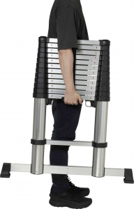 TOOLCRAFT Alim&iacute;nium &ouml;tv&ouml;zet Teleszk&oacute;pos l&eacute;tra Szerel&eacute;s szersz&aacute;m n&eacute;lk&uuml;l Munkamagass&aacute;g (max.): 4.52 m Alum&iacute;nium EN 131 15.9 kg (TO-9610686)