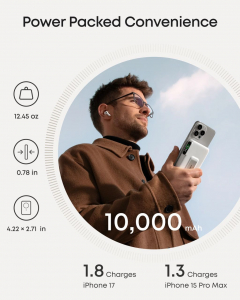 Anker MagGo Power Bank (10K) feh&eacute;r (A1654G21)