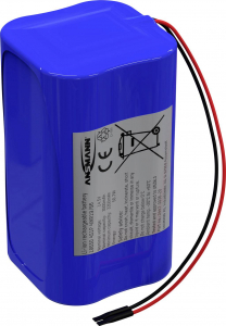 Ansmann 4S1P Akkucsomag Cellasz&aacute;m: 4 Elem- &eacute;s akkum&eacute;ret: 18650 K&aacute;bel L&iacute;tiumion 14.4 V 3500 mAh (2447-3036-20)