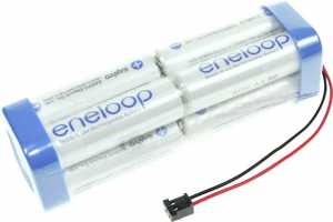 Panasonic eneloop Doppelw&uuml;rfel F2x2x2 Graupner Akkucsomag Cellasz&aacute;m: 8 Elem- &eacute;s akkum&eacute;ret: Ceruza (AA) K&aacute;bel, Dug&oacute; NiMH 9.6 V 1900 mAh (124008)