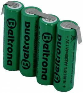 Beltrona RTU4AAZ Akkucsomag Cellasz&aacute;m: 4 Elem- &eacute;s akkum&eacute;ret: Ceruza (AA) Z forrf&uuml;l NiMH 4.8 V 2200 mAh (BELRTU4AAZ)