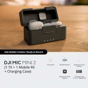 DJI Mic Mini 2&nbsp;(1 TX + 1 Mobile RX + Charging Case) (CP.RN.00000533.01)