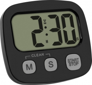 TFA Dostmann 4009816042507 Stopper&oacute;ra Fekete digit&aacute;lis (38.2057.01)