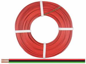 Donau Elektronik Huzal 3 x 0.25 mm2 + 14 x 0.15 mm Piros, Fekete, Z&ouml;ld 50 m (325-014-50)