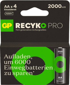 GP ReCyko Pro Ceruzaakku NiMH 2000 mAh 1.2 V 4 db (RCP200AA167C4)