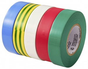 3M Szigetelőszalag Piros, K&eacute;k, Z&ouml;ld, Feh&eacute;r, S&aacute;rga (H x Sz) 20 m x 18 mm 5 db (160)