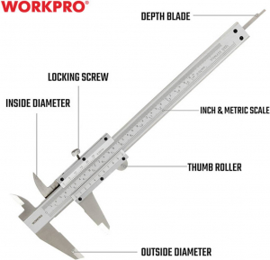 WorkPro Univerz&aacute;lis tol&oacute;m&eacute;rő 150 mm (WP266003)