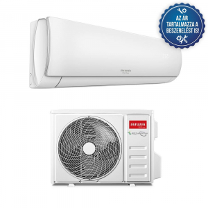 Aiwa Akari 3,5 KW Prémium Japán hűtő-fűtő inverteres klíma beépített Wifi-vel, beszereléssel, 3 méter csővezésig