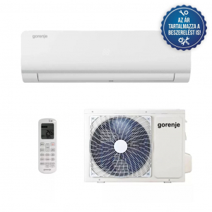 Gorenje Pandora PAN26IN/PAN26OUT split klíma fehér beszereléssel, 3 méter csővezésig
