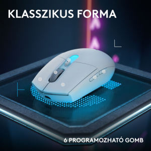 Logitech G305 X SUPERLIGHT vezet&eacute;k n&eacute;lk&uuml;li Gaming eg&eacute;r feh&eacute;r (910-007747)