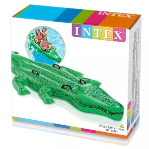 Intex felf&uacute;jhat&oacute; &oacute;ri&aacute;s krokodil lovagl&oacute; matrac 203 x 114cm (58562NP)