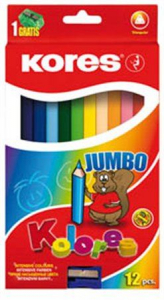 Kores "Jumbo" színes ceruza készlet 12db  (IK100712)