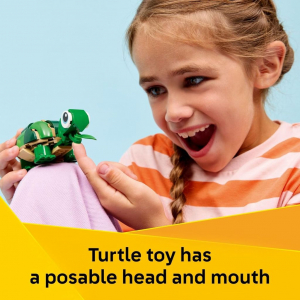 Lego Creator 3-in-1 Teknős egy v&iacute;zililiom-vir&aacute;ggal (31377)