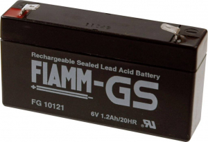 Fiamm PB-6-1,2-4,8 &Oacute;lomakku 6 V 1.2 Ah &Oacute;lom-vlies (AGM) (Sz x Ma x M&eacute;) 97 x 58 x 24 mm 4,8 mm-es lapos&eacute;rintkezős dug&oacute; Karbantart&aacute;smentes, Kis &ouml;nkis&uuml;l&eacute;