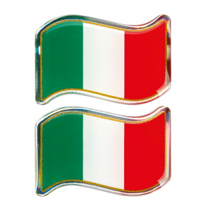 Lampa , Italia Trikolor Lobog&oacute; Dekor&aacute;ci&oacute;, 2db 40x27mm (0115006)