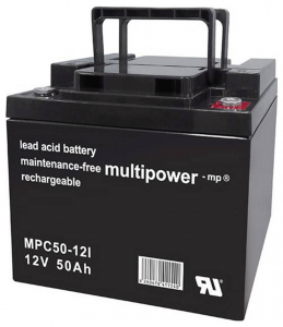 multipower MPC50-12I &Oacute;lomakku 12 V 50 Ah &Oacute;lom-vlies (AGM) (Sz x Ma x M&eacute;) 199 x 171 x 166 mm M6 csavaros csatlakoz&oacute; Ciklus&aacute;ll&oacute;, Karbantart&aacute;smentes, Kis