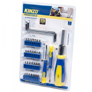 Kinzo , Csavarh&uacute;z&oacute; Szett Bit Fejekkel  33 Db-Os (33935256)