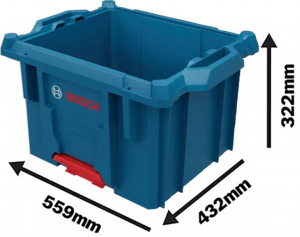 Bosch L-BOXX Contractor Crate Professional  Tart&oacute;l&aacute;d&aacute;k (H x Sz x Ma) 559 x 432 x 322 mm (1600A037E2)