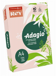 Rey "Adagio" Másolópapír színes A4 80g pasztell rózsaszín (ADAGI080X643)