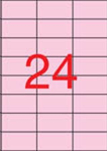 APLI 70x37 mm etikett, pasztell r&oacute;zsasz&iacute;n 480 darab (LCA11843)