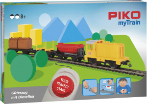 Piko H0 myTrain ind&iacute;t&oacute; k&eacute;szlet tehervonat a DB d&iacute;zelmozdony&aacute;val (57090)