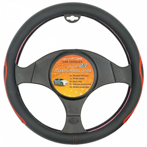 CarSaddles , Korm&aacute;nyv&eacute;dő, F&eacute;nyes, Fekete-Piros, 37-39 cm (30BF28BKRO)