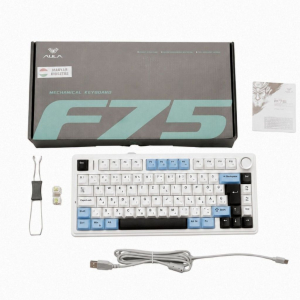 Aula F75 vezet&eacute;k n&eacute;lk&uuml;li mechanikus gamer billentyűzet (AU-F75-15-HU)