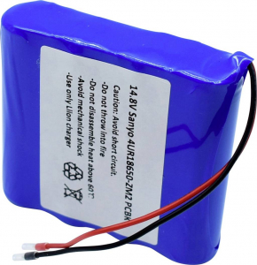 Sanyo Speci&aacute;lis akku 18650 K&aacute;bel L&iacute;tiumion 14.8 V 2420 mAh 1 db (4/UR18650-ZM2 PCBK)