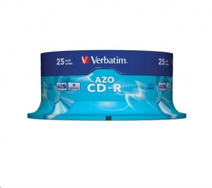 Verbatim 80'/700MB 52x CD lemez Crystal (AZO) hengeres 25db/cs  (43352)