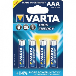 Varta  Alkáli elem AAA 1.5 V High Energy (4db/csomag)  (4903)