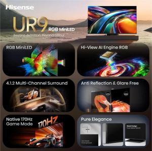 Hisense 65UR9S 65" RGB MiniLED 4K Smart TV