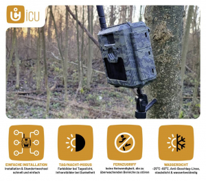 ICU CLOM  Vadmegfigyelő kamera &Aacute;lca barna (easycam)