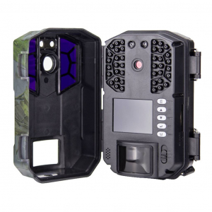 Berger & Schr&ouml;ter Vadmegfigyelő kamera 30 Megapixel Fekete LED-ek, Hangfelvevő, WLAN Sz&uuml;rke-z&ouml;ld (matt) (ES-DL-10W)