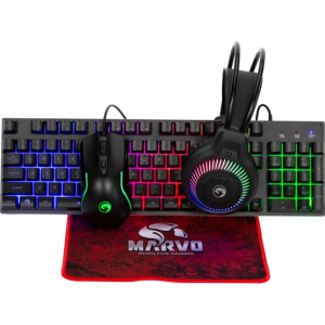 Marvo Loot 40 UK billentyűzet + eg&eacute;r + eg&eacute;rpad + fejhallgat&oacute; (CM416 EN)