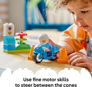 Lego DUPLO K&eacute;k rendőrs&eacute;gi motorker&eacute;kp&aacute;r (10471)