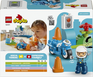 Lego DUPLO K&eacute;k rendőrs&eacute;gi motorker&eacute;kp&aacute;r (10471)