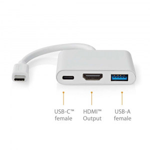 Nedis CCGB64770WT01 USB-C multiport adapter