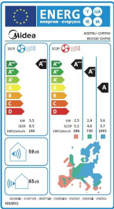 Midea All Easy Pro l&eacute;gkondicion&aacute;l&oacute; 3,5kW beszerel&eacute;ssel, 3 m&eacute;ter cs&ouml;vez&eacute;sig (MEX-12-SP)