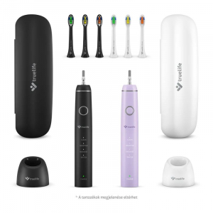 TrueLife Compact Duo elektromos fogkefe 2db fekete &eacute;s lila