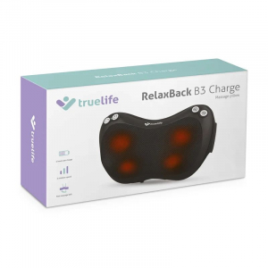 TrueLife RelaxBack B3 Charge massz&aacute;zsp&aacute;rna &uacute;jrat&ouml;lthető akkumul&aacute;torral &eacute;s fűt&eacute;ssel