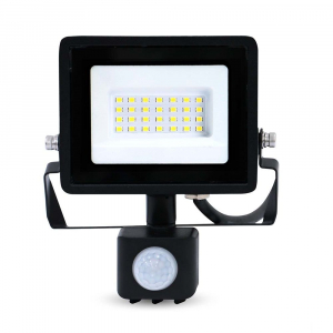 Nedis mozg&aacute;s&eacute;rz&eacute;kelős LED reflektor 20W (LLFLP16BLK)